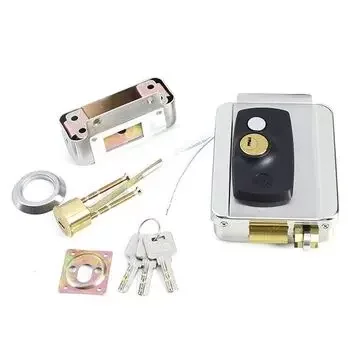 YALE ELECTRIC RIM LOCK, ROLLER LATCH, REVERSIBLE BOLT, ADDITIONAL NIGHT & FREE MODE, SN FINISH YALE | Model: YEL-200SN