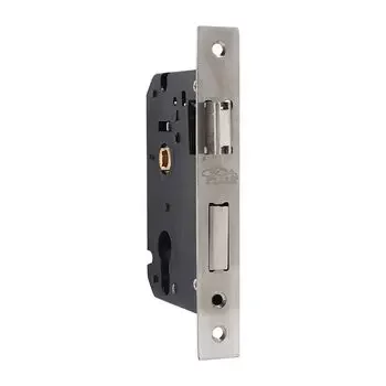 PLAZA 8 CYS BURLIN MORTISE HANDLE + LOCK + CYLINDER BOTH SIDE KEY IN CPS FINISH