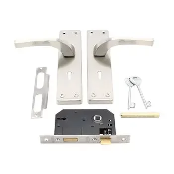 PLAZA 8  LUXE MORTISE HANDLE + LEVER LOCK IN SS FINISH PLAZA | SKU: 6000011618 Model: 7621