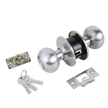 DORSET CYLINDRICAL LOCK (ENTRANCE )- SILVER SATIN DORSET |Model: ETTOSS