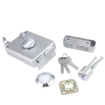 DORSET PHANTOM MAINDOOR NIGHT LATCH WITH KEY & KNOB (NICKEL SILVER) NIGHT LATCH DORSET | Model: PHA101NS