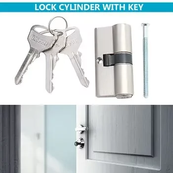 DORSET CYLINDER LOCK BOTH SIDE KEY 70MM SN CL106SN DORSET | Model: CL106SN