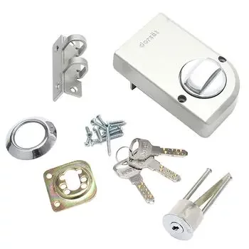 DORSET PHANTOM MAIN DOOR VERTI LOCK WITH KEY & KNOB (NICKEL SILVER) NIGHT LATCH DORSET | Model: PHA201NS