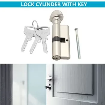 DORSET CYLINDER LOCK ONE SIDE KEY & ONE SIDE KNOB 70 MM SN DORSET | Model: CL107SN