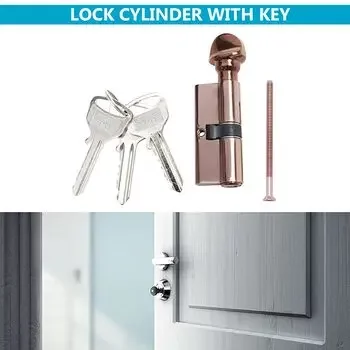 DORSET CYLINDER LOCK ONE SIDE KEY & ONE SIDE KNOB 70MM HG DORSET | Model: CL107HG