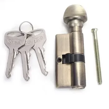 DORSET CYLINDER LOCK KEY & KNOB 60MM PT CL101PT DORSET | Model: CL101PT