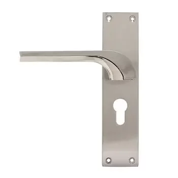 PLAZA 8 CYS BELLA MORTISE HANDLE + LOCK + CYLINDER BOTH SIDE KEY IN CPS FINISH PLAZA | Model: 7624