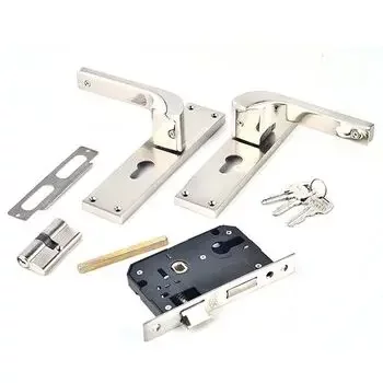 PLAZA 8 CYS BELLA MORTISE HANDLE + LOCK + CYLINDER BOTH SIDE KEY IN CPS FINISH PLAZA | Model: 7624