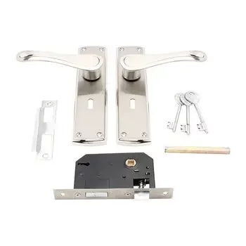 PLAZA 8 MARK MORTISE HANDLE + LEVER LOCK IN SS FINISH PLAZA | Model: 7626