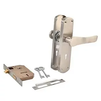 PLAZA ZODIAC KY :- 8 ZODIA MORTISE HANDLE + LEVER LOCK IN STAINLESS STEEL FINISH LEVER HANDLES PLAZA | Model: 6060