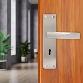 PLAZA FORTE KY :- 8 NEXA MORTISE HANDLE + LEVER LOCK IN STAINLESS STEEL FINISH LEVER HANDLES PLAZA Model: 8419