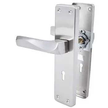 PLAZA FORTE KY :- 8 NEXA MORTISE HANDLE + LEVER LOCK IN STAINLESS STEEL FINISH LEVER HANDLES PLAZA Model: 8419