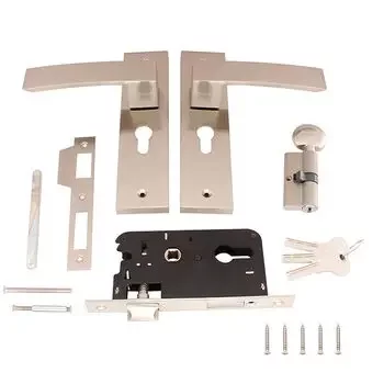 IPSA 8 CYS SKY LOCK SET WITH 60MM ONE SIDE KNOB & KEY CYLINDER-FSS SET LEVER HANDLES IPSA | Model: 8391