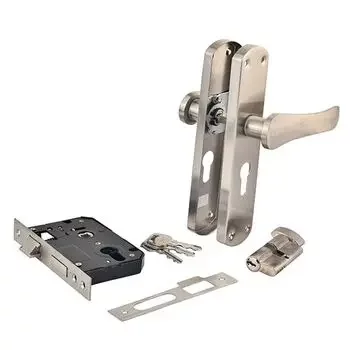 PLAZA SONIC S1 60MM :- 8 SONIC MORTISE HANDLE + MORTISE LOCK & 60MM CYLINDER KEY & KNOB I LEVER HANDLES PLAZA | Model: 4491