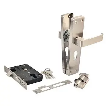 PLAZA VICTOR S1 60MM :- 8 VICTOR MORTISE HANDLE + MORTISE LOCK & 60MM CYLINDER KEY & KNOB LEVER HANDLES PLAZA |Model: 5218