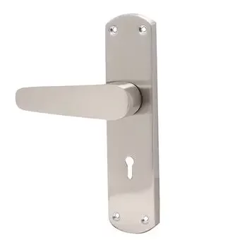 PLAZA SONIC KY :- 8 SONIC MORTISE HANDLE + LEVER LOCK IN STAINLESS STEEL FINISH LEVER HANDLES PLAZA | Model: 4492