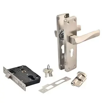 PLAZA FORTE S1 60MM :- 8 FORTE MORTISE HANDLE + MORTISE LOCK & 60MM CYLINDER KEY & KNOB I LEVER HANDLES PLAZA | Model: 8418