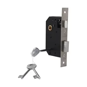 PLAZA NEXA KY :- 8 NEXA MORTISE HANDLE + LEVER LOCK IN STAINLESS STEEL FINISH LEVER HANDLES PLAZA | Model: 7608