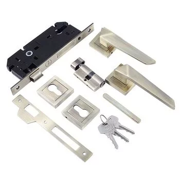 YALE MORTISE HANDLE YMC 521 WITH 60 MM CYLINDER KEY & KNOB (ON ROSE) AB FINISH YALE Model: YMC521-RE-60MM-8545-TT-AB