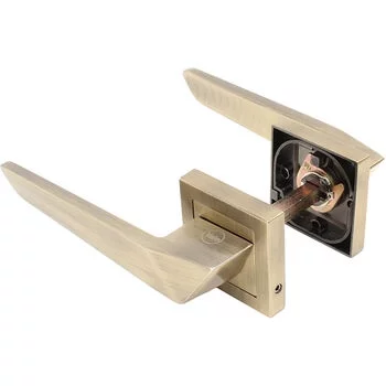 YALE MORTISE HANDLE YMC 521 WITH 60 MM CYLINDER KEY & KNOB (ON ROSE) AB FINISH YALE Model: YMC521-RE-60MM-8545-TT-AB