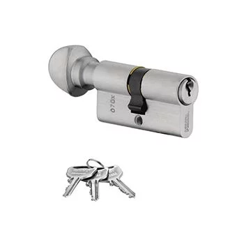 DORSET CYLINDER LOCK KEY & KNOB 60MM SS CL101SS DORSET Model: CL101SS