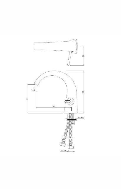 Joystick Basin Mixer | Model: ARC-WHM-87011B