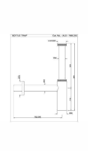 Bottle Trap | Model : ALD-WHM-769L250*190