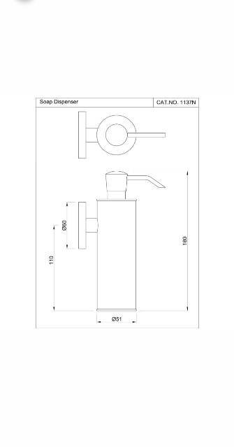 Soap Dispenser | Model : ACN-CHR-1137N