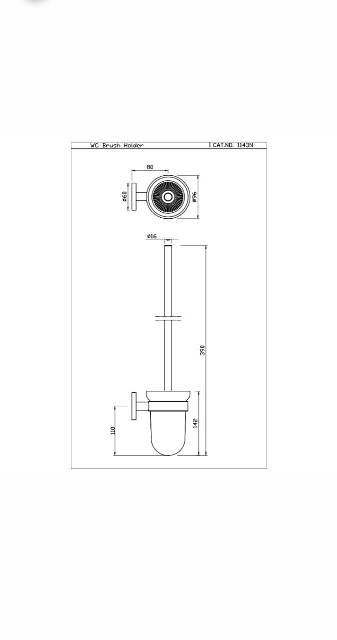 W.C. Brush Holder | Model : ACN-BLM-1143N