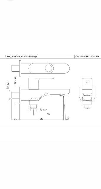 2 Way Bib Cock | Model : ORP-BLM-10041PM