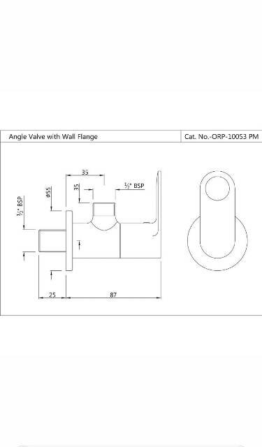 Angular Stop Cock | Model : ORP-ABR-10053PM