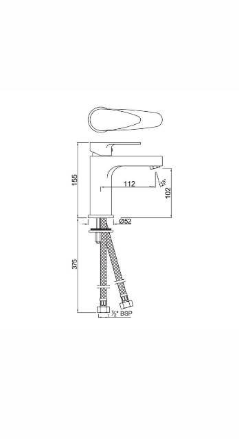Single Lever Basin Mixer | Model : VGP-ABR-81011B