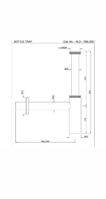 Bottle Trap | Model : ALD-GMP-769L300*190