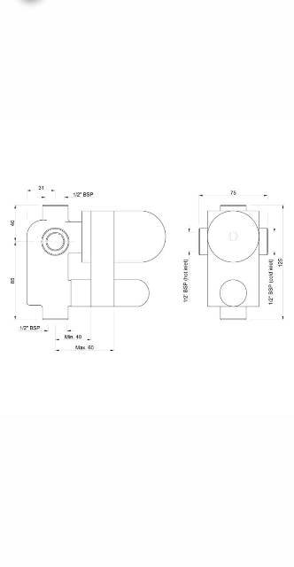 Concealed Body For Single Lever Diverter | Model : ALD-CHR-075