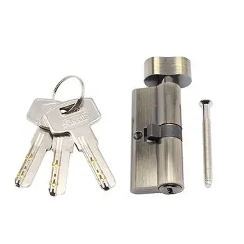 ARCHIS 70 MM KEY & KNOB CYLINDER (AB FINISH) ARCHIS |Model: 70-KXL-AB/DK/E