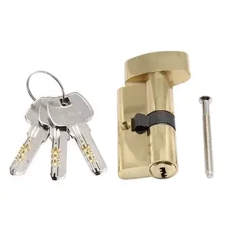 ARCHIS 60 MM KEY & KNOB CYLINDER (PB FINISH) ARCHIS | Model: 60-KXL-PB/DK