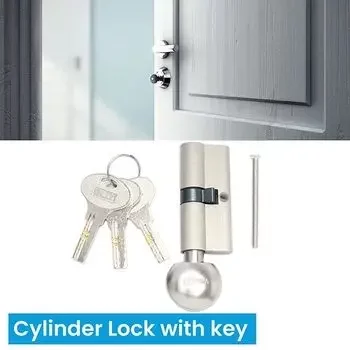 IPSA 70MM CYLINDER KEY & KNOB IN FSS FINISH 6408 IPSA | Model: 6408