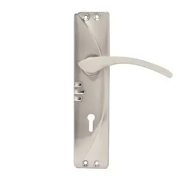 PLAZA NEO KY :- 7 NEO MORTISE HANDLE + LEVER LOCK IN STAINLESS STEEL FINISH LEVER HANDLES PLAZA | Model: 8315