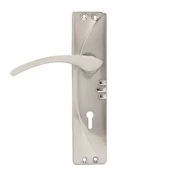 PLAZA NEO KY :- 7 NEO MORTISE HANDLE + LEVER LOCK IN STAINLESS STEEL FINISH LEVER HANDLES PLAZA | Model: 8315