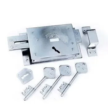 PLAZA GODOWN LOCK 1000 / 3 TURN / 3 KEY IN STAINLESS STEEL FINISH PLAZA | Model: 2626