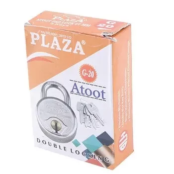 PLAZA G 20 :- ATOOT PAD LOCK IN STAINLESS STEEL FINISH 67MM PLAZA | Model: 5345