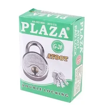 PLAZA G 20 :- ATOOT PAD LOCK IN STAINLESS STEEL FINISH 57MM PLAZA | Model: 5344