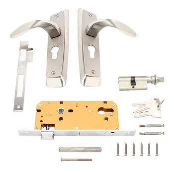 DORSET ZARA MORTISE LOCKSET WITH 60 MM CYLINDER KEY & KNOB (8) SC FINISH DORSET Model: HLZAASC