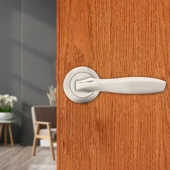 DORSET ZARA MORTISE LOCKSET WITH 60 MM CYLINDER KEY & KNOB (ON ROSE) SC FINISH DORSET Model: MLZAORASC