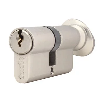 DORSET CYLINDER LOCK ONE SIDE KEY & ONE SIDE KNOB 70 MM SN DORSET Model: CL107SN