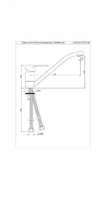 Single Lever Sink Mixer | Model : VGP-BLM-81173B