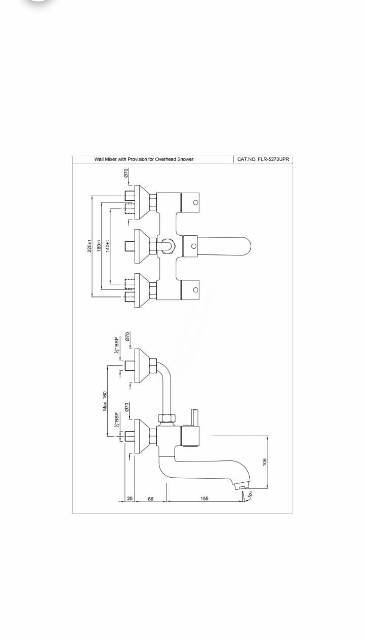 Wall Mixer | Model : FLR-CHR-5273UPR