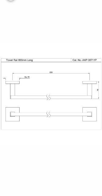 Single Towel Rail | Model : AKP-GRF-35711PS