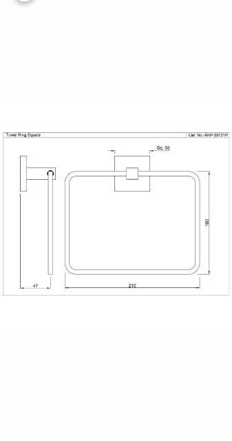 Towel Ring Square | Model : AKP-SSF-35721P