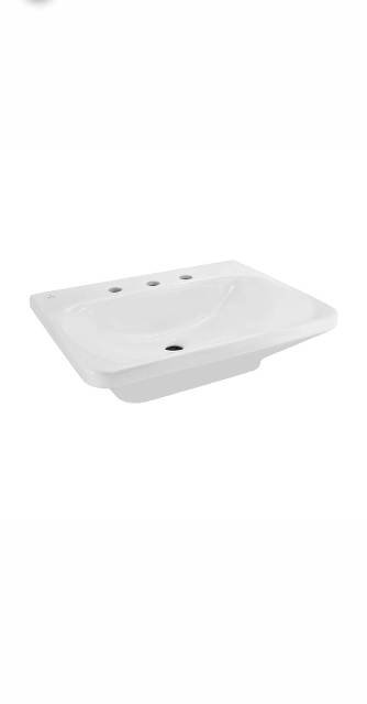 Table Top Basin With Three Tap Hole | Model : LAS-WHT-91931W3TH